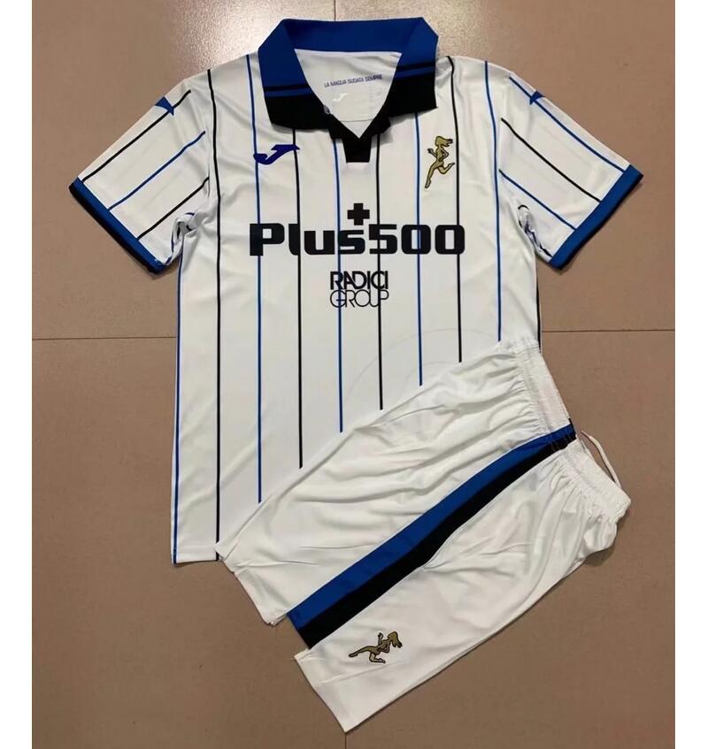 Kids Atalanta Bergamasca Calcio 2021/22 Away Soccer Kits Shirt with Shorts